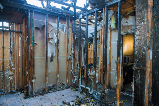 Professional Fire Damage Removal technician working in Pineville, PA